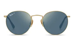 Shop Ray-Ban Unisex Panthos Sunglasses in Gold online.