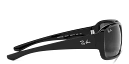 Shop Ray-Ban Junior Kids Rectangle Sunglasses in Black online.