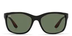 Shop Ray-Ban Ferrari Unisex Rectangle Sunglasses in Black online.