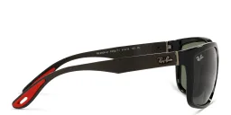 Shop Ray-Ban Ferrari Unisex Rectangle Sunglasses in Black online.