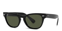 Shop Ray-Ban Laramie Unisex Cat Eye Sunglasses in Black online.