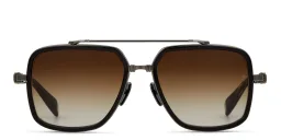 Shop BALMAIN Officier Unisex Square Sunglasses in Black online.