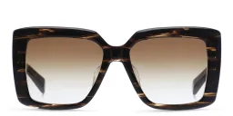 Shop BALMAIN La Royale Square Sunglasses in Brown online.
