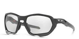 Shop Oakley Oakley Plazma Rectangle Sunglasses in Matte Carbon online.