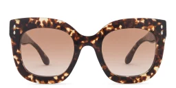 Shop ISABEL MARANT Logo Signature Oversized Square Sunglasses in Havana online.