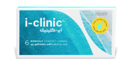 Shop i-clinic Monthly Clear Contact Lenses - Pack of 6 online.