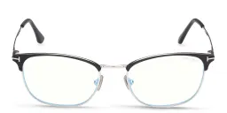 Shop TOM FORD Square Eyeglasses in Matte Black online.