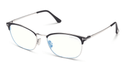 Shop TOM FORD Square Eyeglasses in Matte Black online.