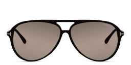 Shop TOM FORD Samson Pilot Sunglasses in Black online.