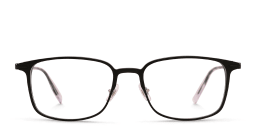 Shop MONTBLANC Rectangle Eyeglasses in Black online.