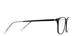 Shop MONTBLANC Rectangle Eyeglasses in Black online.