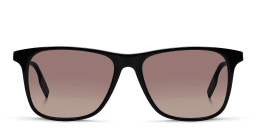 Shop MONTBLANC Square Sunglasses in Black online.