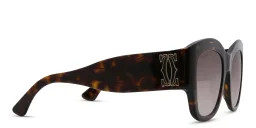 Shop Cartier C de Cartier Cat-Eye Sunglasses in Havana online.