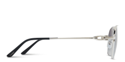 Shop Cartier Signature C de Cartier Pilot Sunglasses in Silver online.