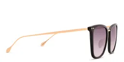 Shop ISABEL MARANT Square Sunglasses in Black Gold online.