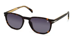 Shop DAVID BECKHAM Square Sunglasses in Havana online.