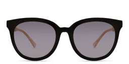Shop JIMMY CHOO Jaime/G/SK Wide Cat Eye Sunglasses in Black online.