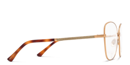 Shop JIMMY CHOO Cat Eye Eyeglasses in Gold Havana online.
