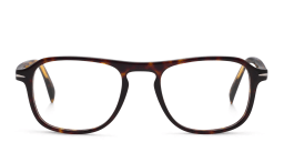 Shop DAVID BECKHAM Square Eyeglasses in Havana online.