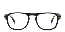 Shop DAVID BECKHAM Square Eyeglasses in Black online.