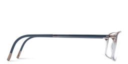 Shop Silhouette Rectangle Eyeglasses in Blue online.