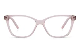 Shop EYE'M Kids Cat Eye Eyeglasses in Nude online.