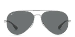 Shop Ray-Ban Unisex Pilot Sunglasses in Silver online.