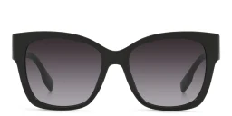 Shop BURBERRY Square Sunglasses in Black online.