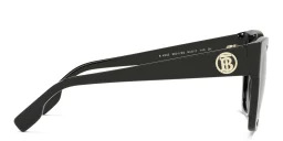 Shop BURBERRY Square Sunglasses in Black online.
