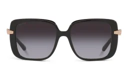 Shop BVLGARI Square Sunglasses in Black online.