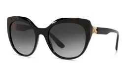 Shop Dolce & Gabbana Cat-Eye Sunglasses in Black online.