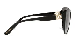 Shop Dolce & Gabbana Cat-Eye Sunglasses in Black online.