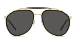 Shop Dolce & Gabbana Aviator Sunglasses in Black online.