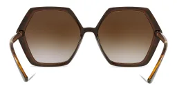 Shop Dolce & Gabbana Irregular Sunglasses in Havana online.