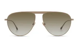 Shop GIORGIO ARMANI Aviator Sunglasses in Gold online.