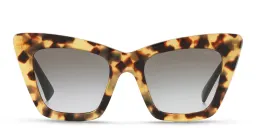 Shop MIU MIU Cat Eye Sunglasses in Havana Light online.