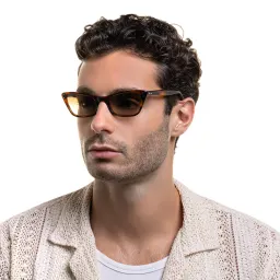 Shop Ray-Ban Cat-Eye Sunglasses in Striped Havana online.