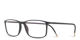Shop Silhouette Rectangle Eyeglasses in Black online.