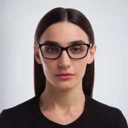 Shop PRADA Cat Eye Eyeglasses in Black online.