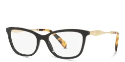 Shop PRADA Cat Eye Eyeglasses in Black online.
