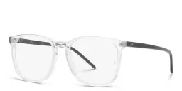 Shop Ray-Ban Unisex Square Eyeglasses in Clear online.