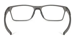 Shop Oakley Hex Jector Wide Rectangle Eyeglasses in Satin Grey Smoke online.