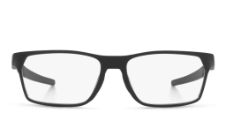 Shop Oakley Hex Jector Wide Rectangle Eyeglasses in Rubber Black online.