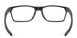 Shop Oakley Wide Rectangle Eyeglasses in Rubber Black online.