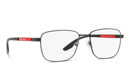 Shop Prada Linea Rossa Pillow Eyeglasses in Black online.