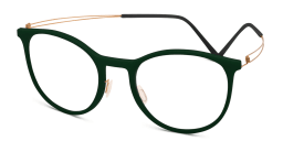 Shop MONOGRAM Round Eyeglasses in Green online.