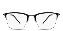 Shop MONOGRAM Half Rim Square Eyeglasses in Blue online.