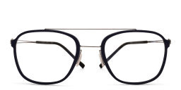 Shop MONOGRAM Unisex Square Eyeglasses in Blue online.