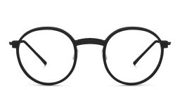 Shop MONOGRAM Unisex Round Eyeglasses in Black online.