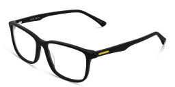 Shop EYE'M Wide Rectangle Eyeglasses in Black online.